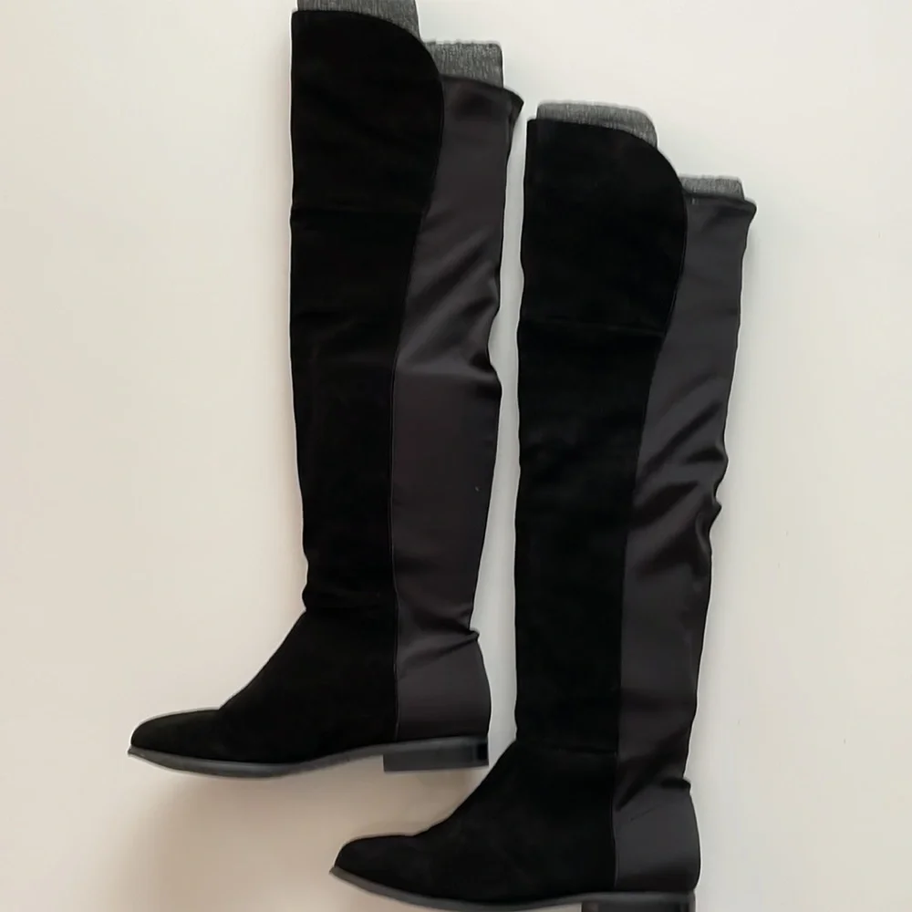 Riley Split Suede Over the Knee Boots